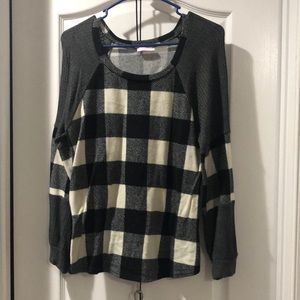 Black Buffalo plaid shirt